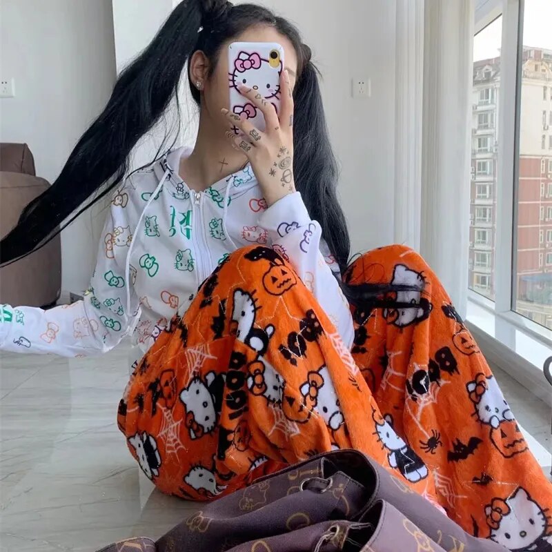 Hello Kitty Halloween Pajama Pants Juneptune Hello kitty halloween pajama pants juneptune