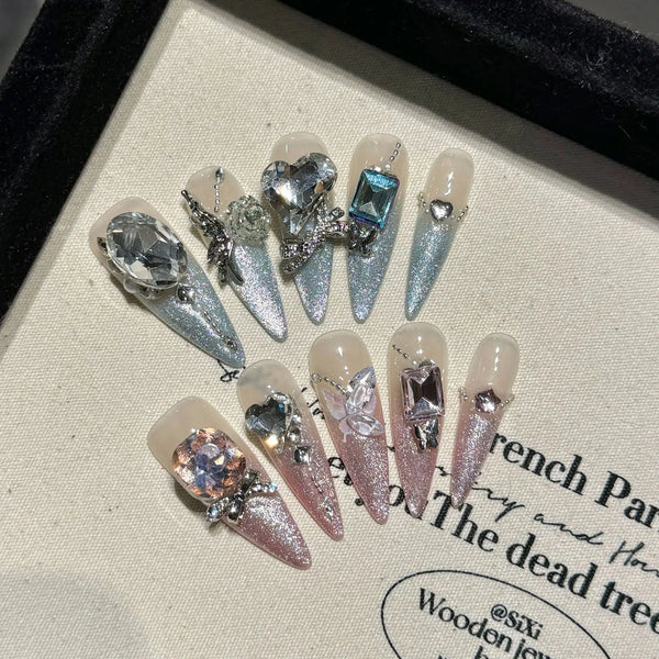 Glitter Ombre Nails Set