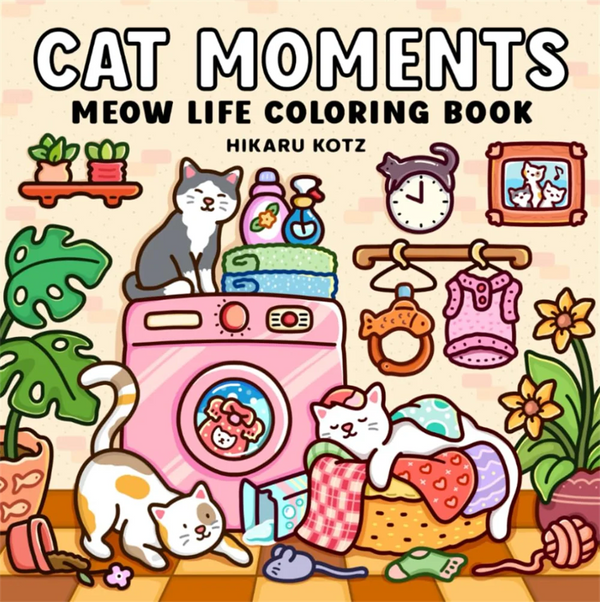 Cat Moments Coloring Book