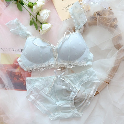 Kawaii Lolita Baby Blue Underwear Set - Juneptune