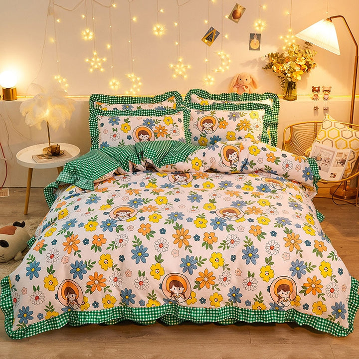 Aesthetic Colorful Bedding Set - Juneptune