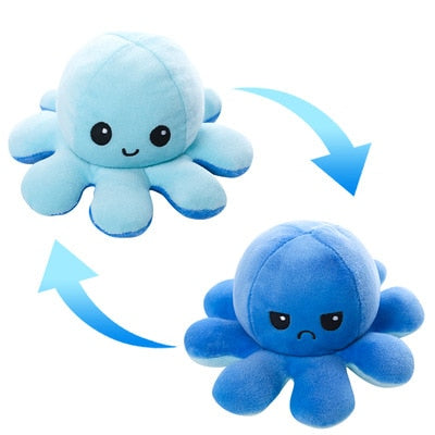 Reversible Cute Octopus Plush Toy - Juneptune