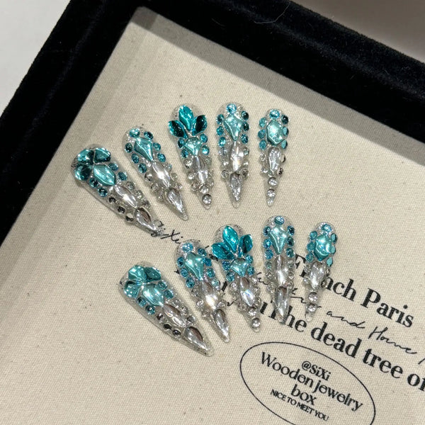 Crystal Siren Nails Set