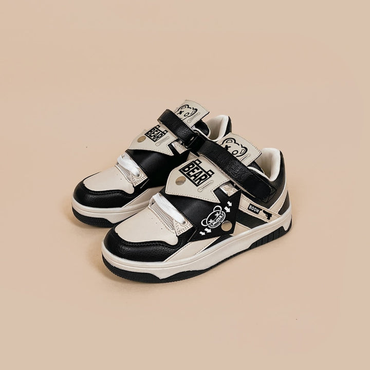 Streetwear Black Bear Chunky Shoe Sneakers - Juneptune