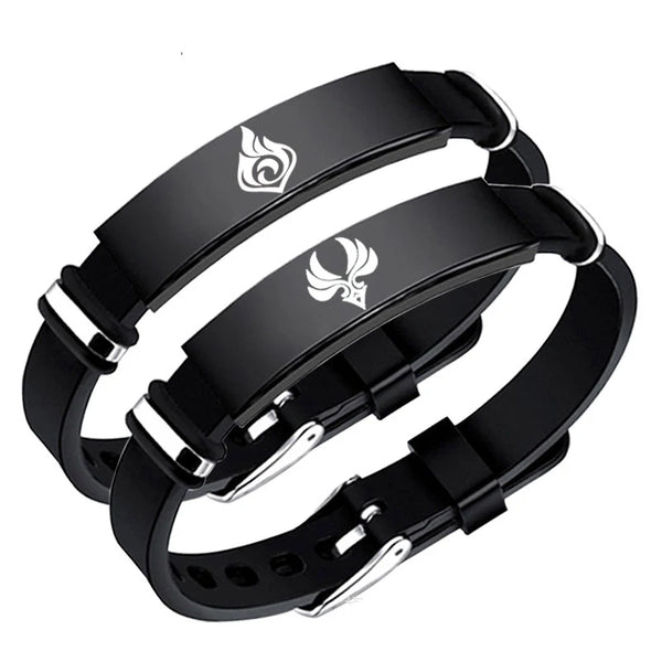 Genshin Impact Vision Stainless Steel Punk Bracelet