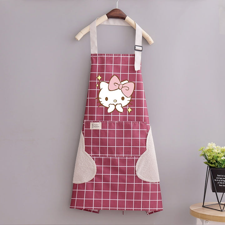 Kawaii Sanrio Hello Kitty Waterproof Apron - Juneptune