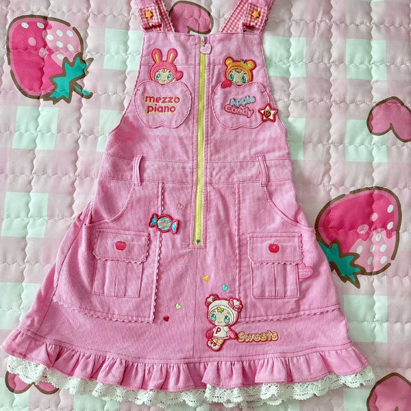 Mezzo Piano Embroidered Overall Dress