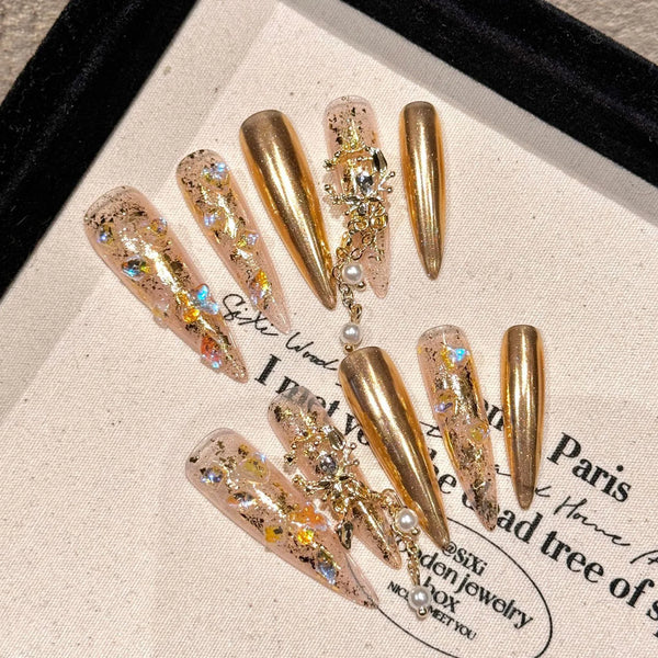 Golden Hour Nails Set