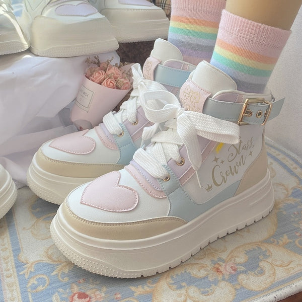 Kawaii Pastel Macaron Shoes - Juneptune