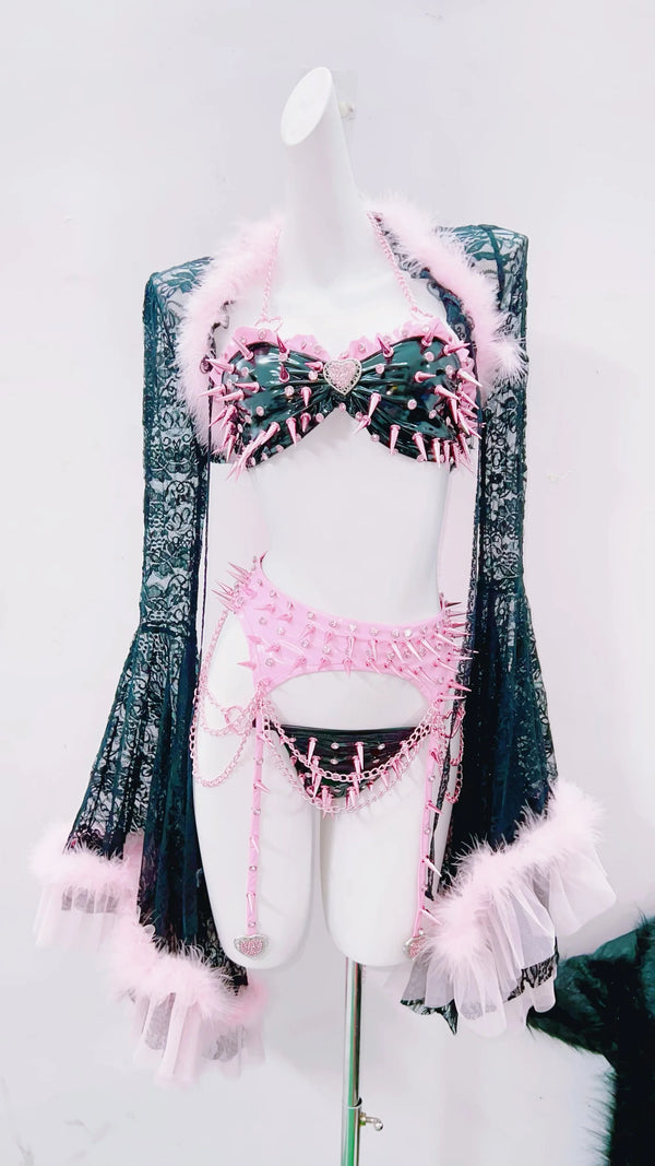 Sugar Goth Lace Fantasy Outfit Set