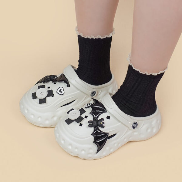 Gothic Lolita Bear Crocs - Juneptune