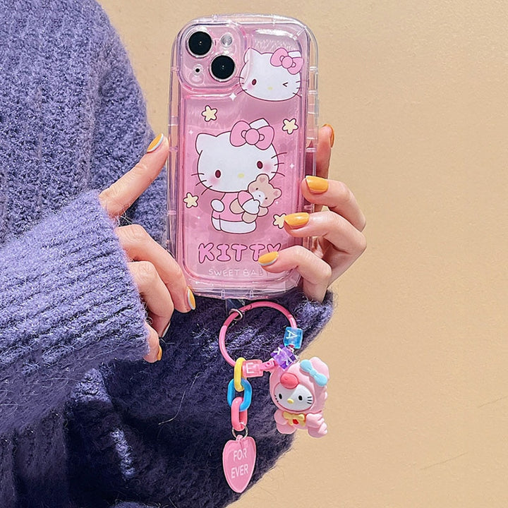 Sanrio Redmi Phone Case With Keychain - Juneptune