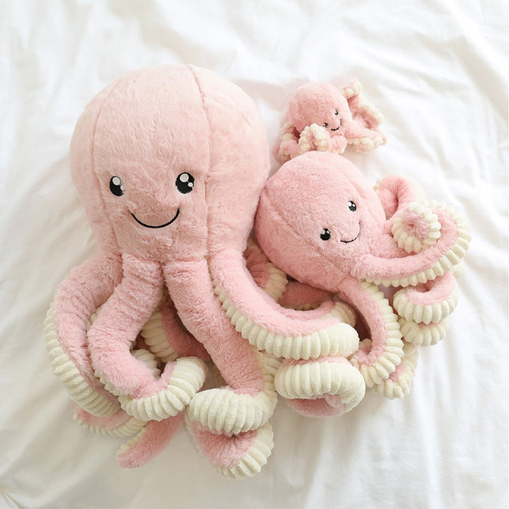 Kawaii Pastel Oversized Octopus Plush - Juneptune