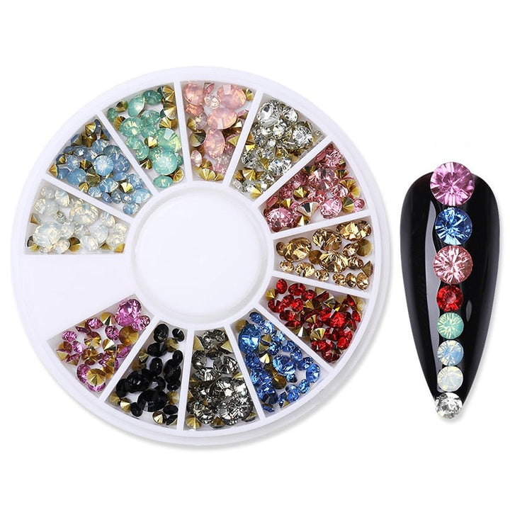 White DIY Nail Beads - Juneptune