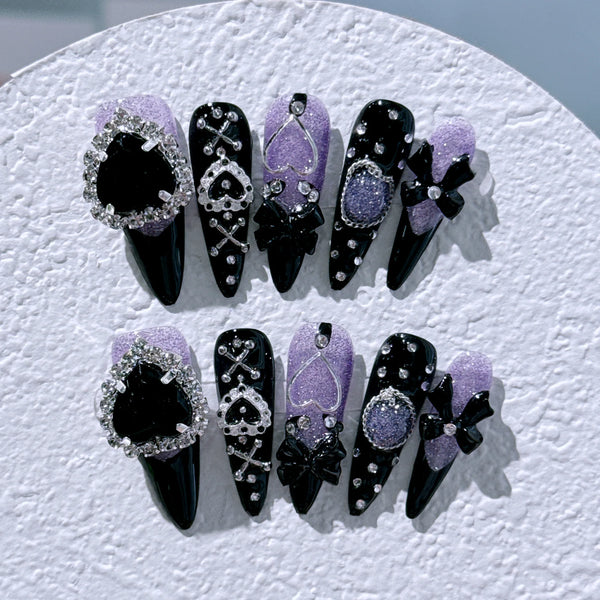 Dark Amethyst Doll Nails Set