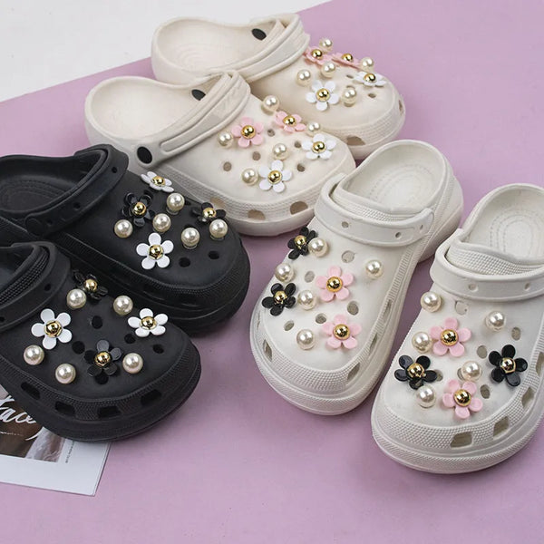 Pearly Floral Crocs Charms