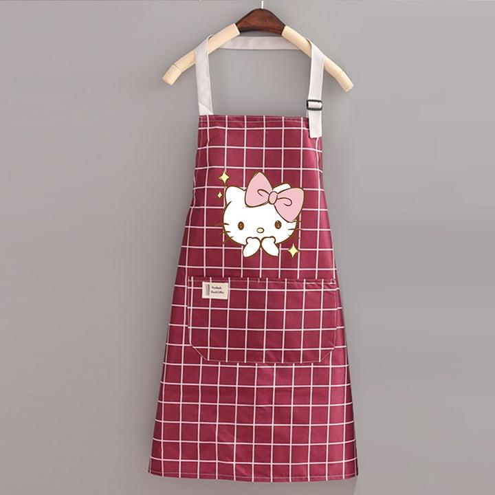 Kawaii Sanrio Hello Kitty Waterproof Apron - Juneptune