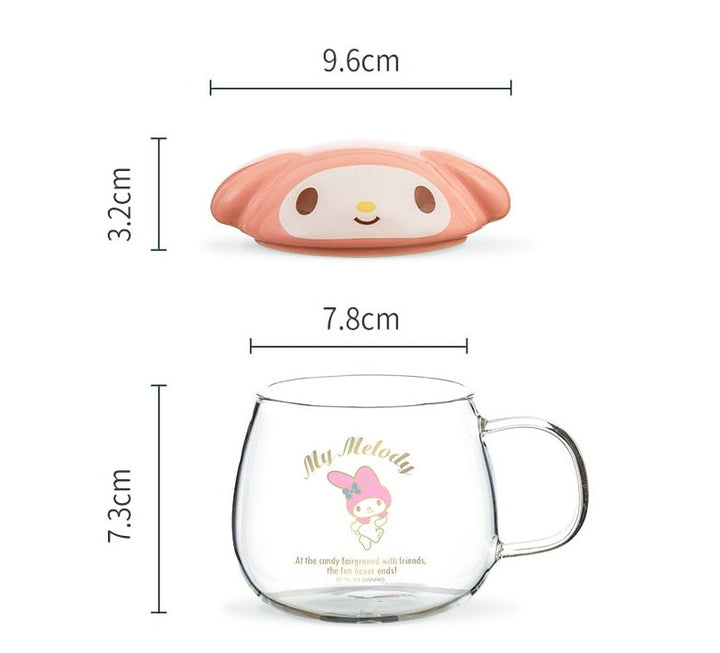 Sanrio Cute Cup With Lid - Juneptune