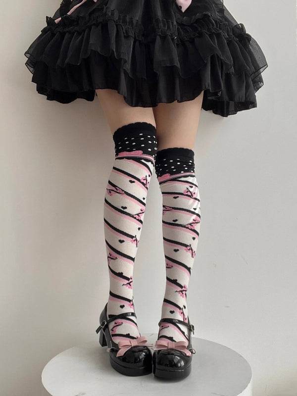 Little Candy Pastel Thigh-High Socks