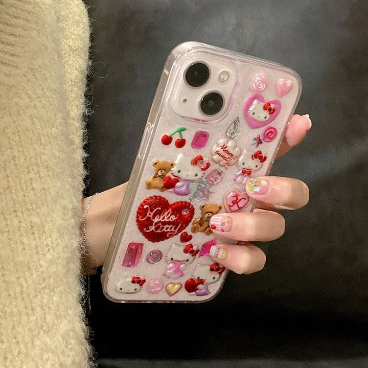 Sanrio Hello Kitty Glitter iPhone Case - Juneptune