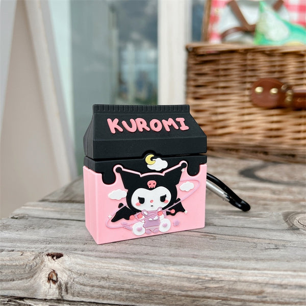 Sanrio Kuromi Milk Box Shaped Airpods Case - Juneptune