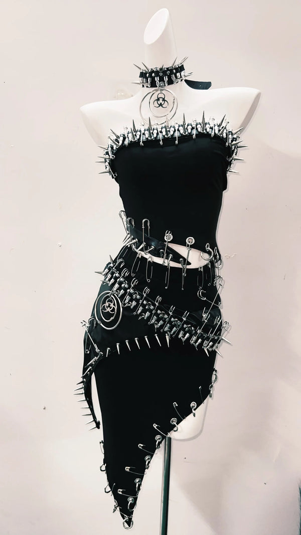 Biohazard Queen 2-Piece Gothic Outfit