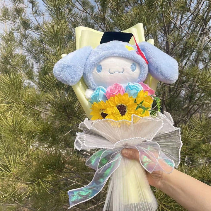 Sanrio Plush Bouquet With Graduation Hats - Juneptune
