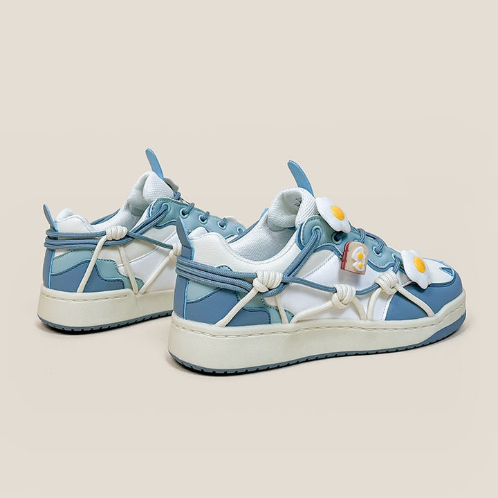 Kawaii Egg Toast Chunky Sneakers - Juneptune