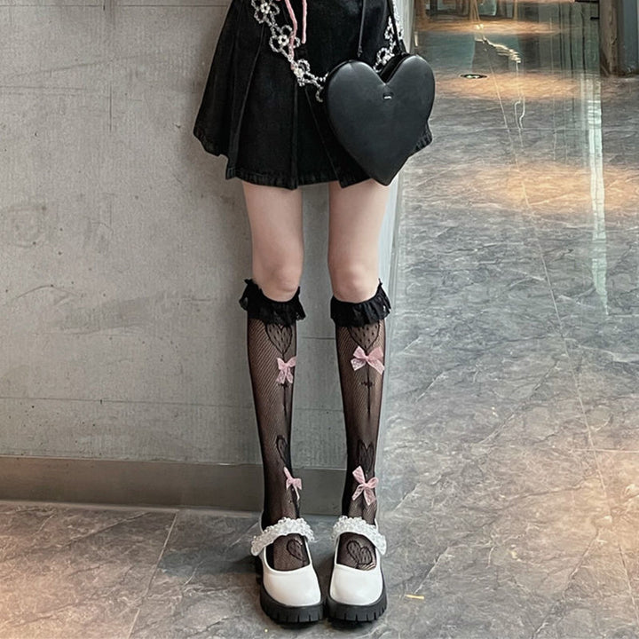 Sweet Lolita Knee High Lace Socks - Juneptune