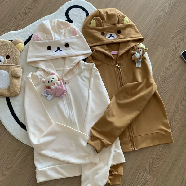 Rilakkuma Cozy Zip-Up Hoodie