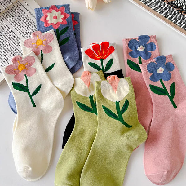 Candy Flower Socks