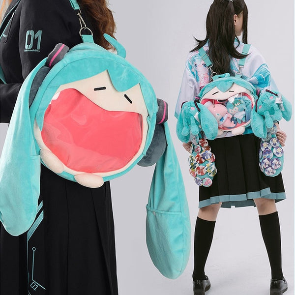 Kawaii Hatsune Miku Plush Backpack - Juneptune