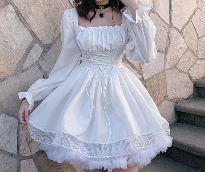 Gothic Lolita Dress With Underskirt - Juneptune