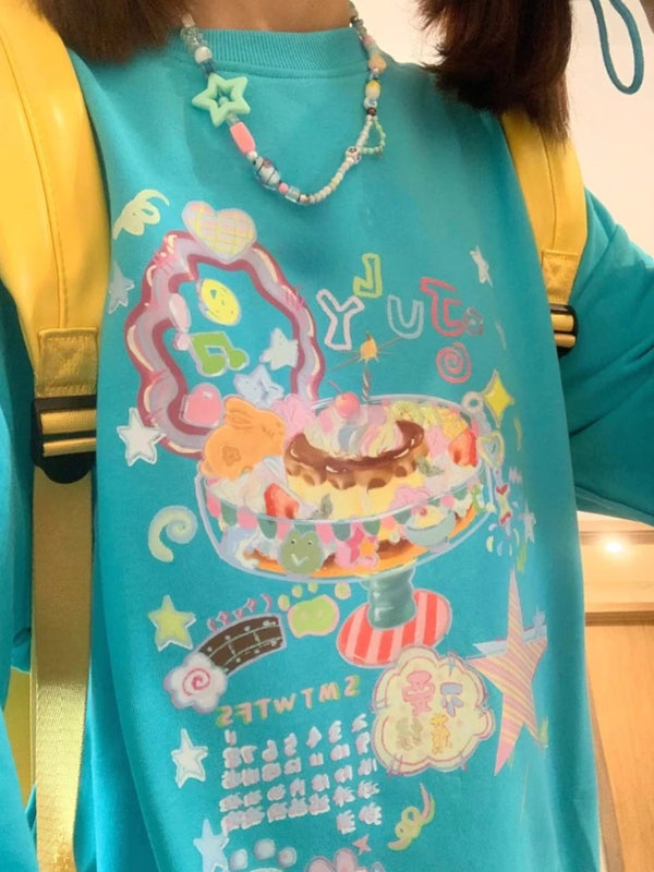 Kawaii Turquoise Dream Sweatshirt