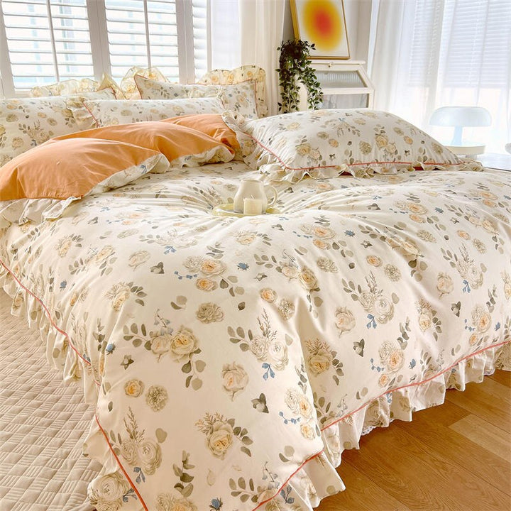 Coquette Princess Duvet Cover With Ruffles - Juneptune