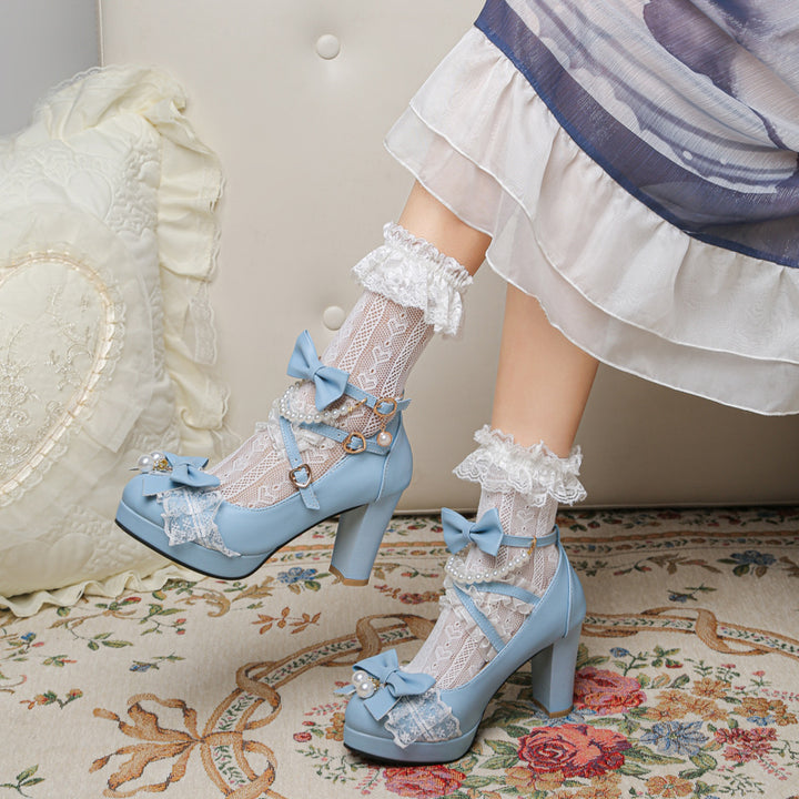 Kawaii Princess Lolita Mary Jane Shoes - Juneptune