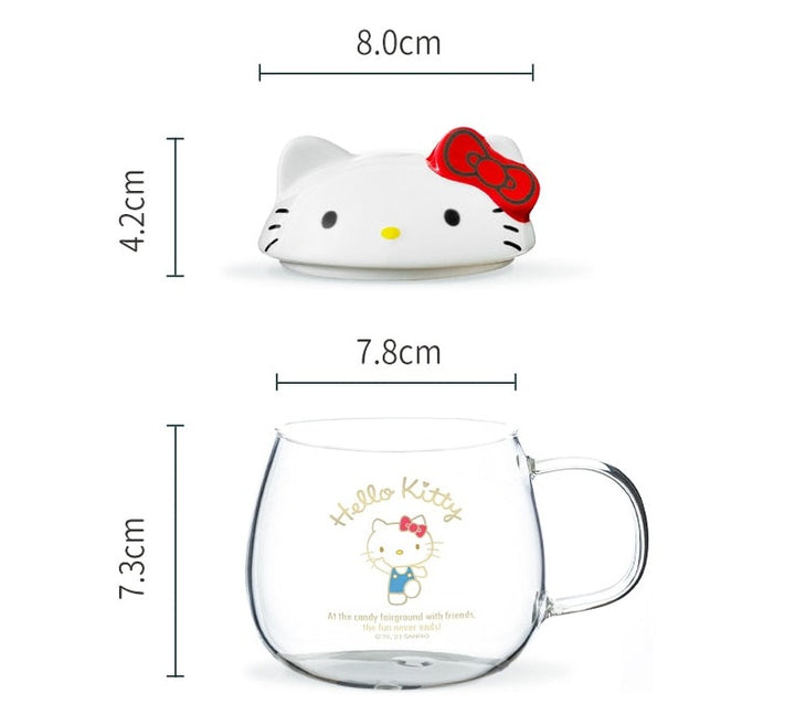 Sanrio Cute Cup With Lid - Juneptune