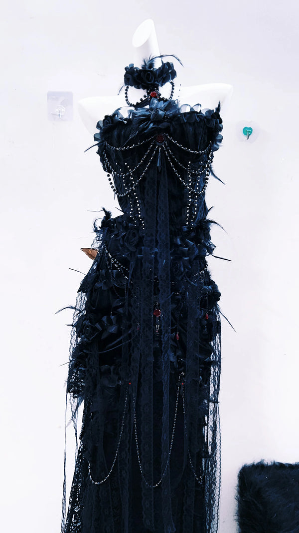 Midnight Widow Gothic Elegance Gown