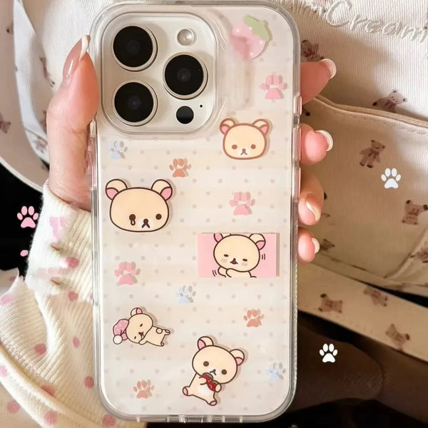 Strawberry Rilakkuma iPhone Case