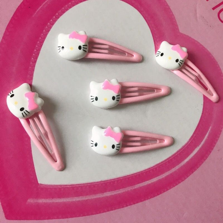 Sanrio Hello Kitty Pink Hair Clips - Juneptune