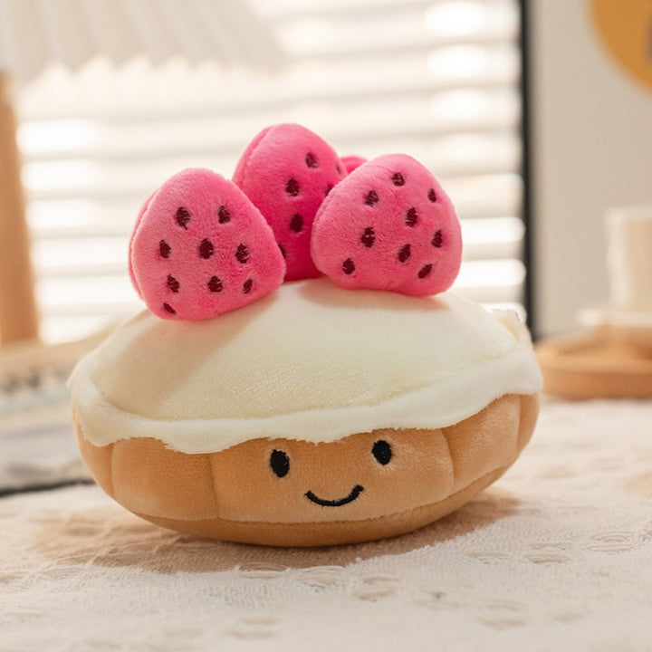 Kawaii Strawberry Cake Plushie - Juneptune