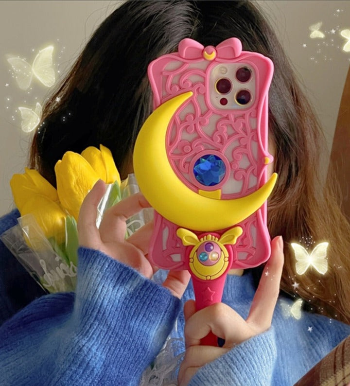 Kawaii Sailor Moon Wand iPhone Case - Juneptune