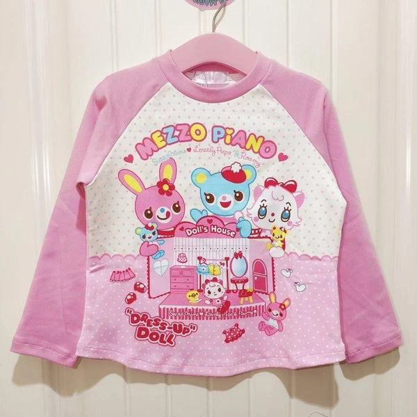 Kawaii Bunny & Friends Long Sleeve Top