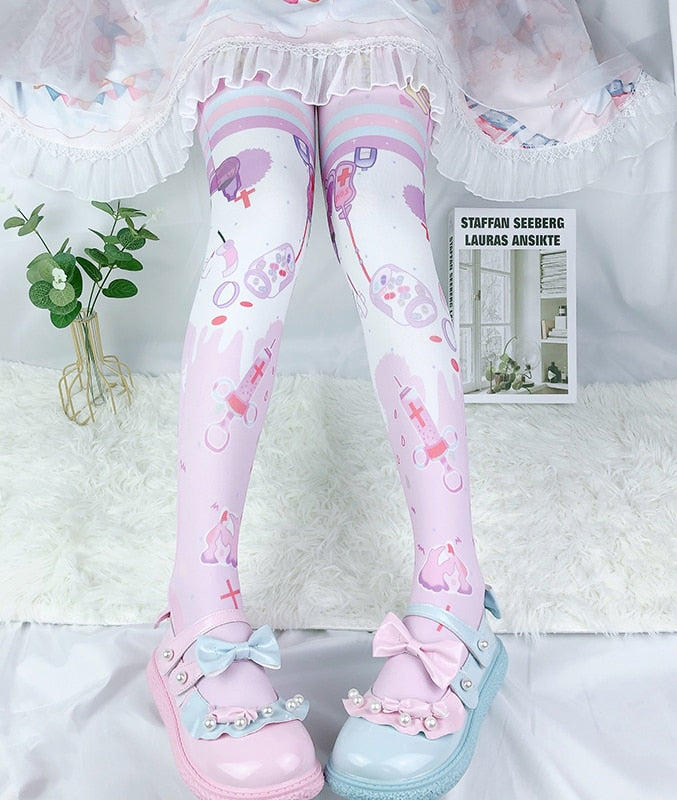 Kawaii Sweet Lolita Thigh Stockings - Juneptune