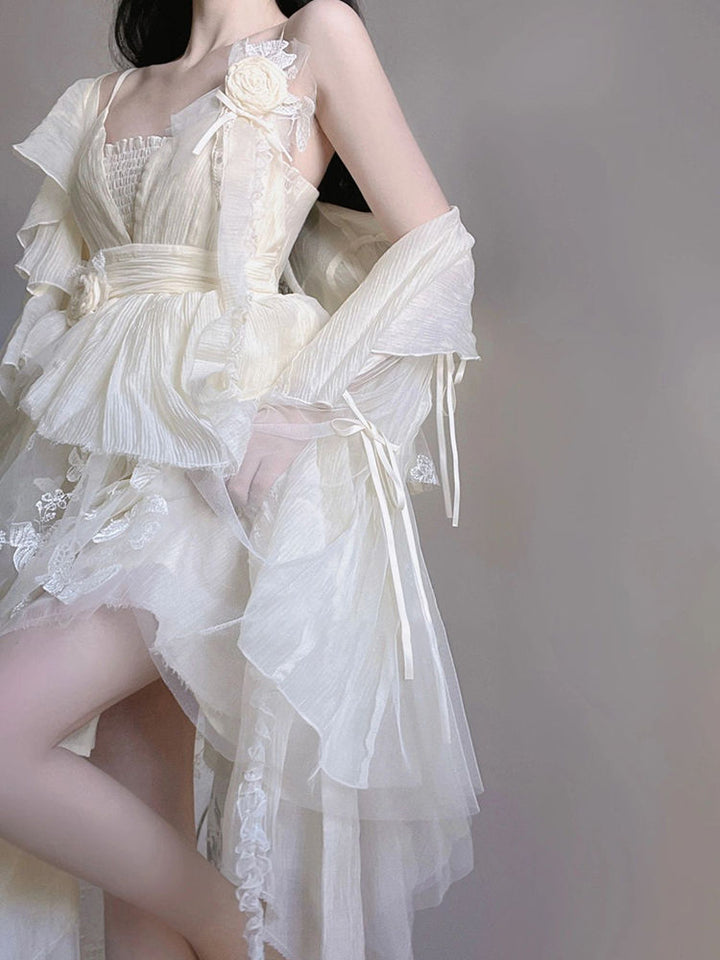 Aesthetic Fairy Floral Dress - Juneptune