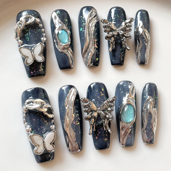 Dreamcore Nebula Wings Nails Set