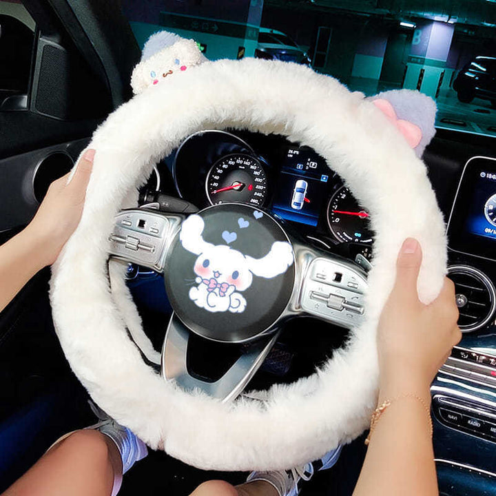 Sanrio My Melody & Cinnamoroll Car Steering Wheel Cover - Juneptune