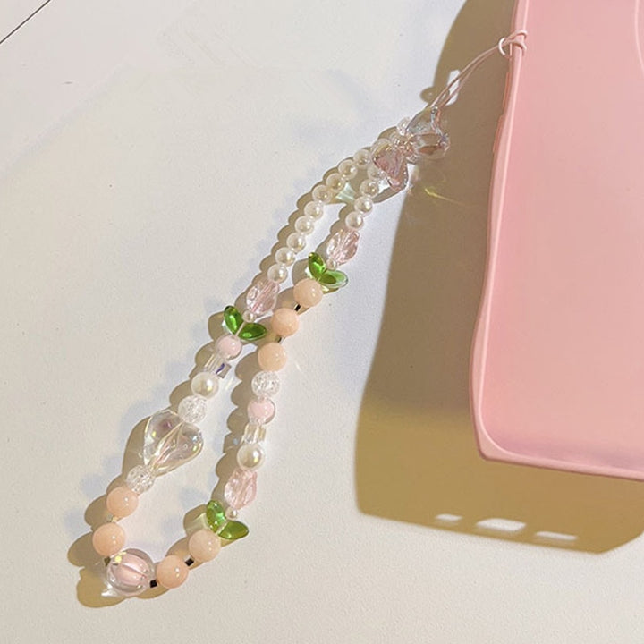 Aesthetic Summer Pink Mobile Phone Chain Pendant - Juneptune