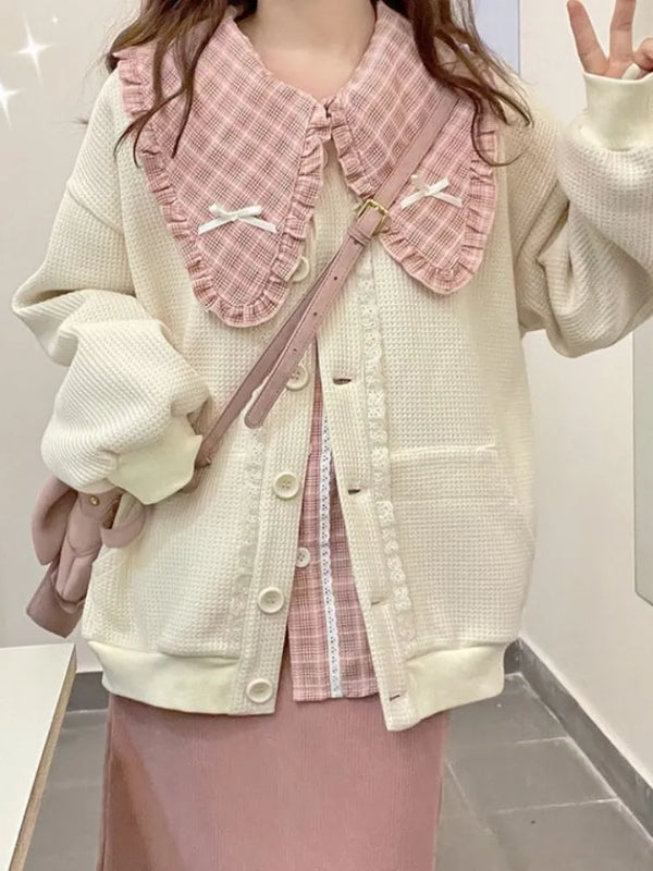 Pink Plaid Outfit Set