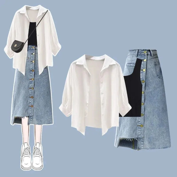 Soft Denim Muse Outfit Set